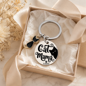Schlüsselanhänger Katze Personalisiert