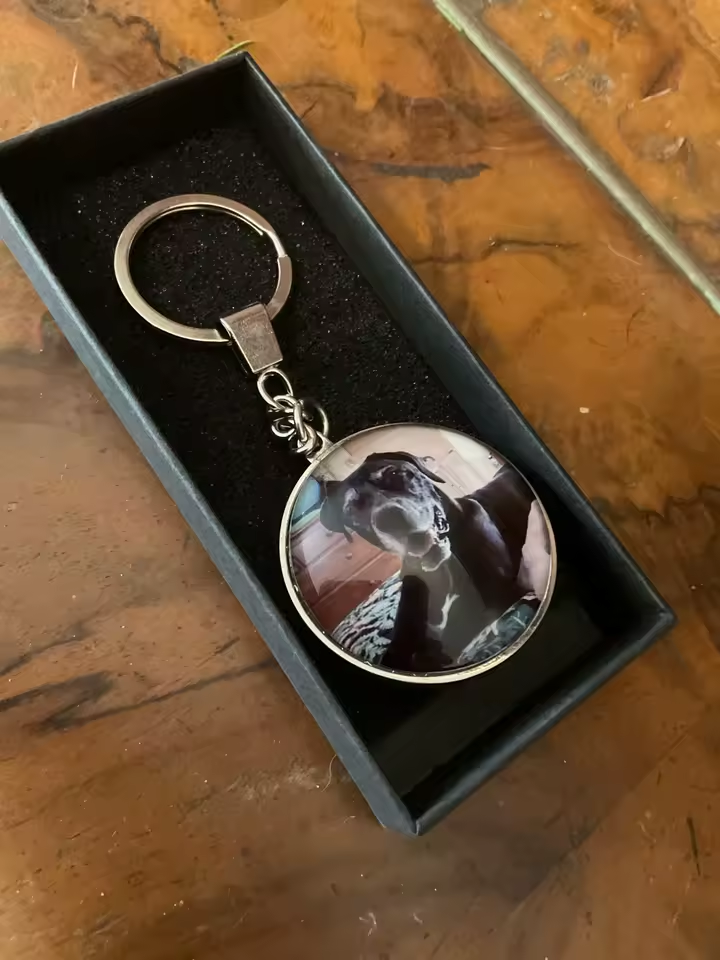 Kundenbewertung Foto Schlüsselanhänger als Erinnerungsgeschenk